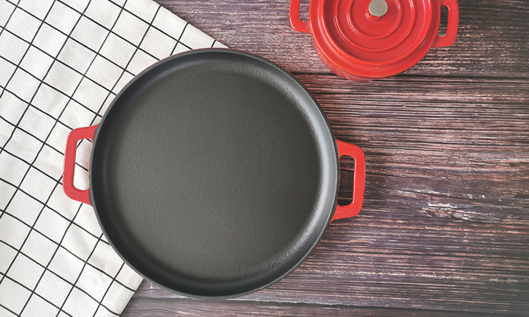 Cast Iron enamel cast iron non-stick pizza pan