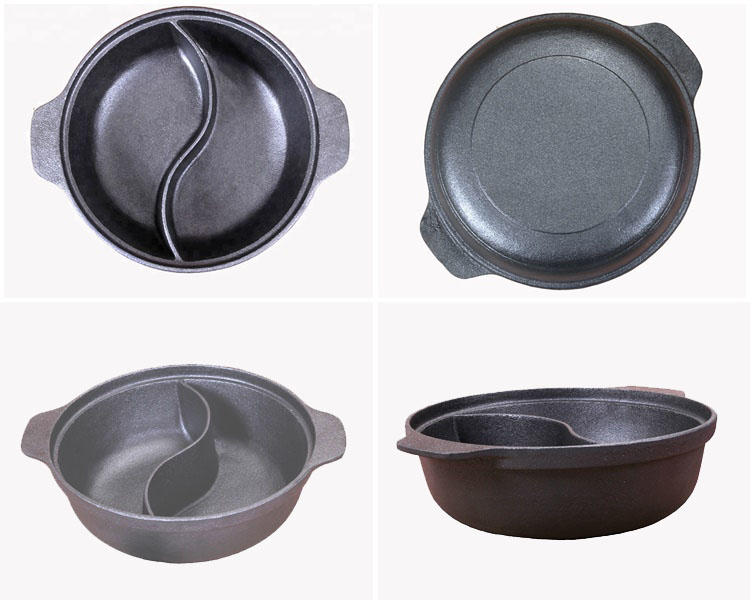 Traditional Chinese cast iron hot pot