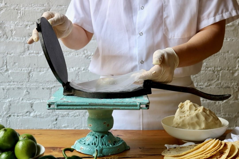 Cast Iron Homemade Corn Tortilla Press