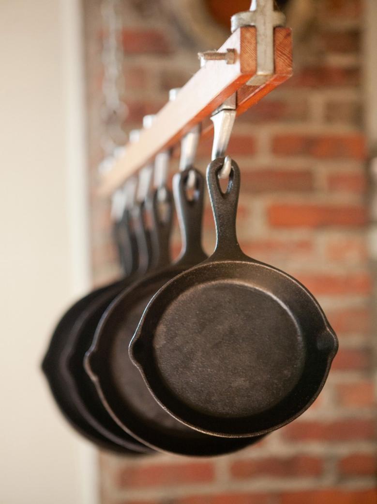 Cast iron cookware has a naturally nonstick finish.