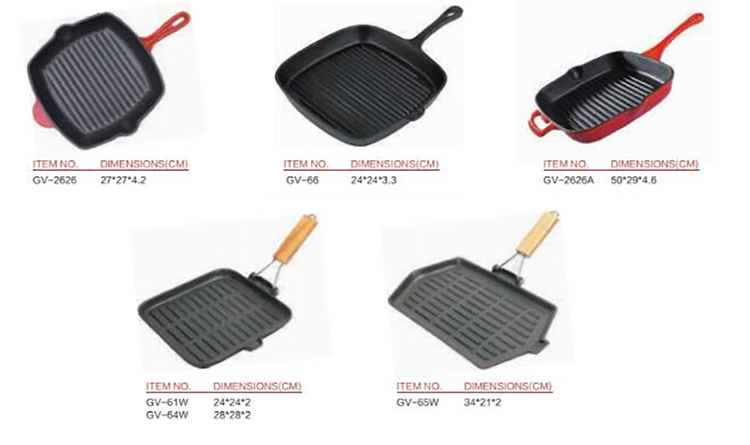 square grill pan with Handle