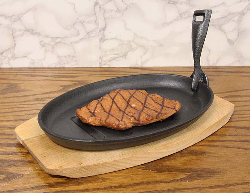 Cast Iron Fajita skillet Sizzling plate With Removable Handle