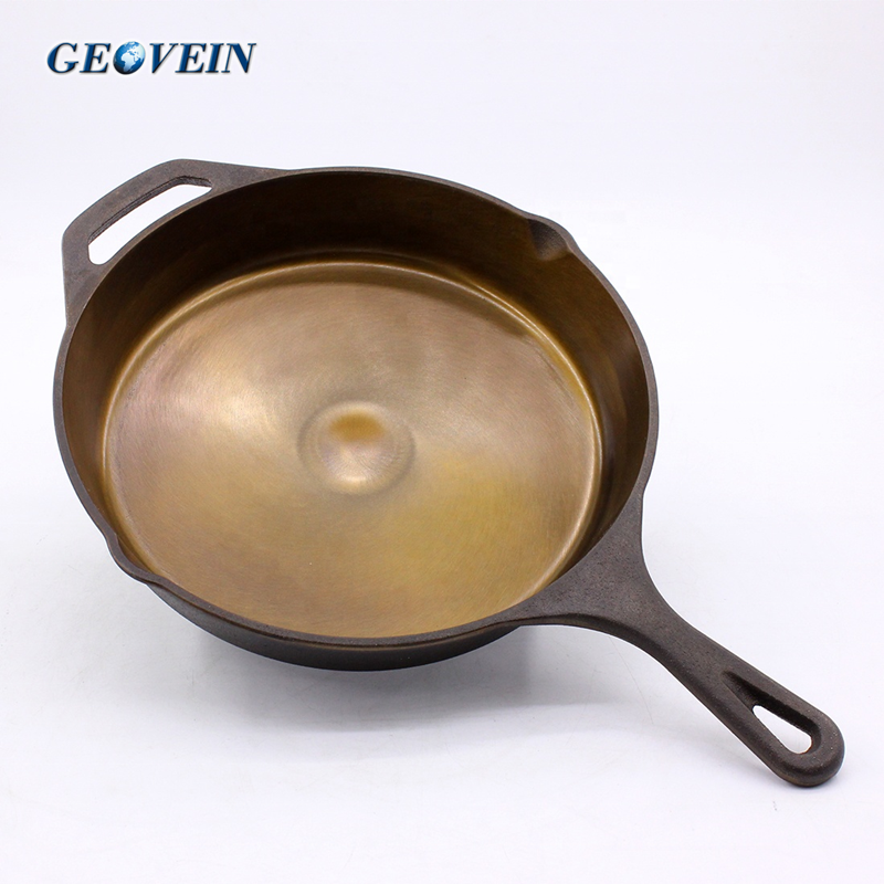 Naturally non-stick satin-smooth polished finish cast iron skillet