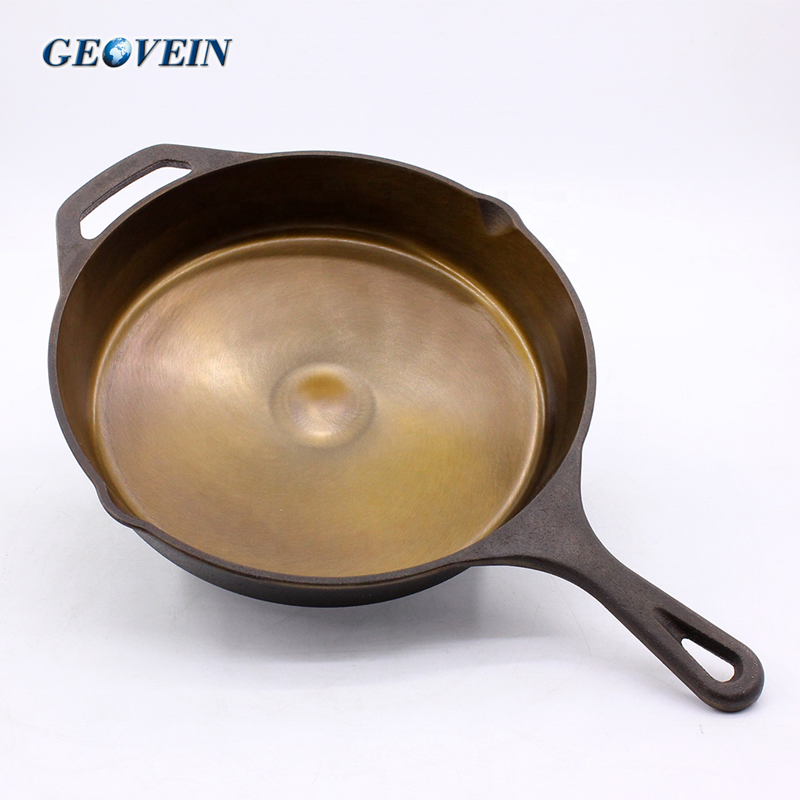 satin-smooth cast iron skillet  Naturally non-stick satin-smooth