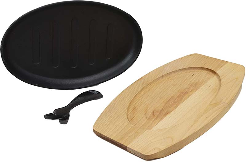 Fajita skillet Sizzling plate With Removable Handle