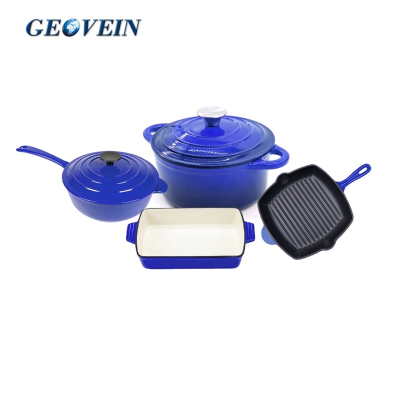 enamel cast iron coowkare set