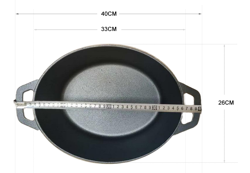 7 QT Oval Casserole Dish Pot Size