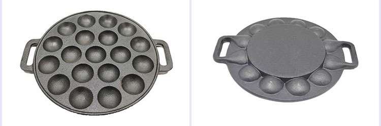 19 holes cast iron baking dish
