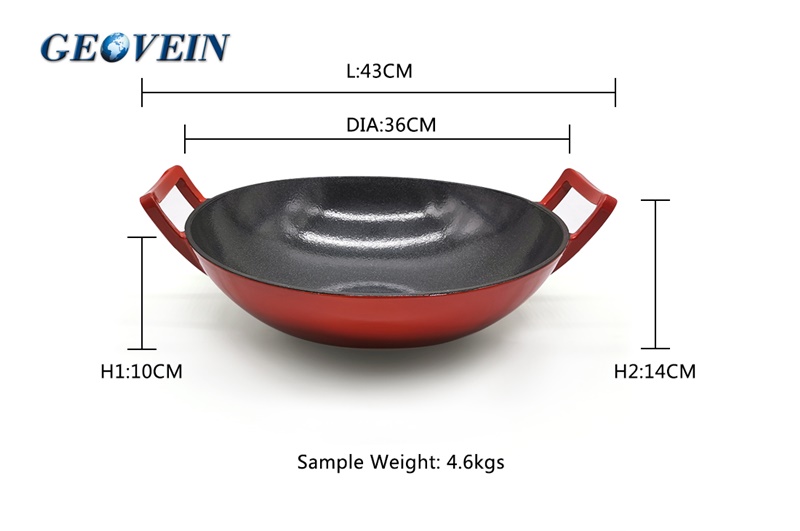 Cast Iron Wok Size