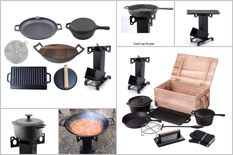 Cast Iron Camping Cookware Set