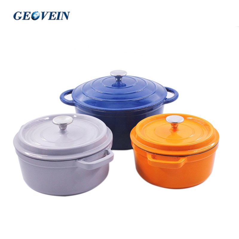 Best Enameled cast iron casserole  dish pot with Lid