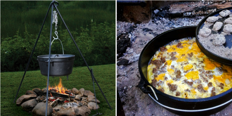 Campfire Cookware camping Cast Iron Dutch Oven