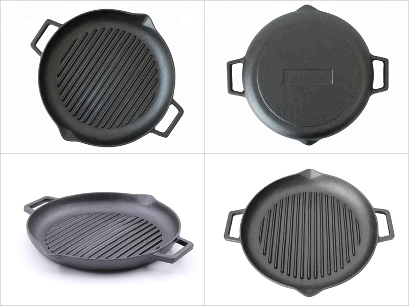 Cast Iron BBQ Gas Grill Pan Wholesale