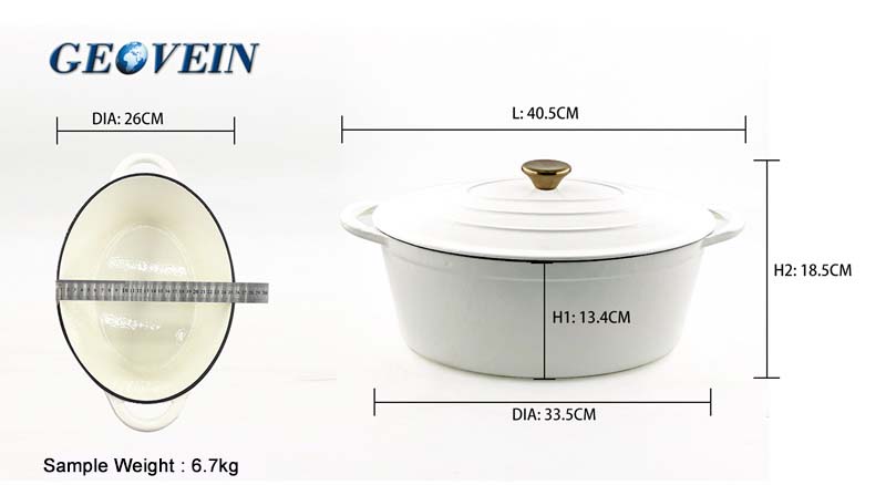 Oval Casserole Dish Pot Size