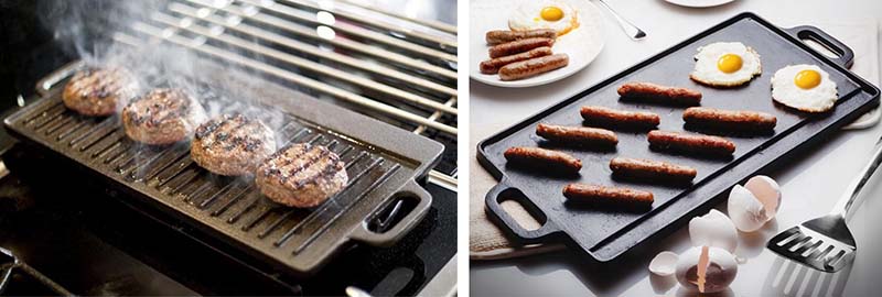 Reversible Cast Iron Grill & Griddle
