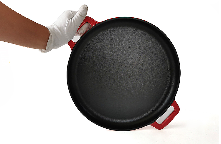 Cast Iron enamel cast iron non-stick pizza pan
