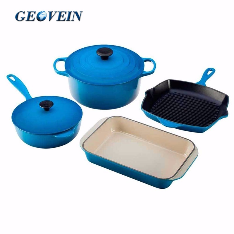 Enamel Cast Iron Cookware Set