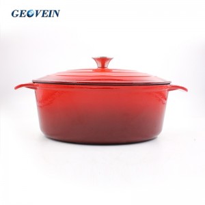 6.1 Quart Red Enameled Cast Iron Casserole