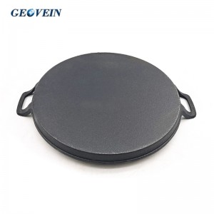 round cast iron grill plate With Dual Loop Handles