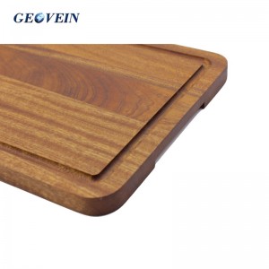 Custom Rectangular Natural Shabili Wooden Tableware Steak Tray For All Kinds Of Food
