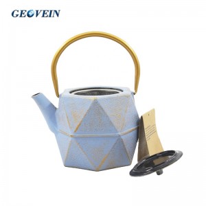 1200mL Antique Nice Enamel Cast Iron Teapot With Infuser