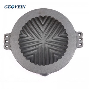 Round Cast Iron Camping BBQ Malaysia Griddle Plate