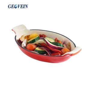 Red Enameled Cast Iron 3 Piece Basic Cookware Set