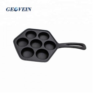 Madeleine Baking Tray Cookie Pan Muffin Pan Biscuits 7 Hole Cast Iron Pancake Pan