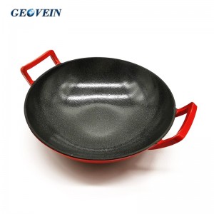 Cast Iron Wok with enamel coating