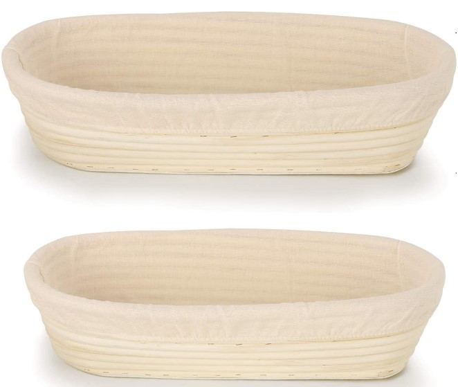 Set Oval (28 cm + 35 cm) Proofing Basket Set of 2