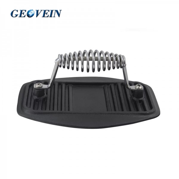 Cast Iron Grill Press with Wound Stainless Steel Handle
