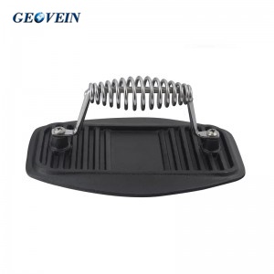Cast Iron Grill Press with Wound Stainless Steel Handle