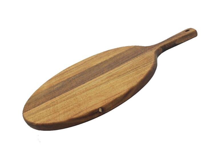 round Acacia wooden pizza pan