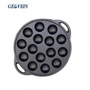 Bakeware Takoyaki Pan 15 Holes Cast Iron Muffin Pan