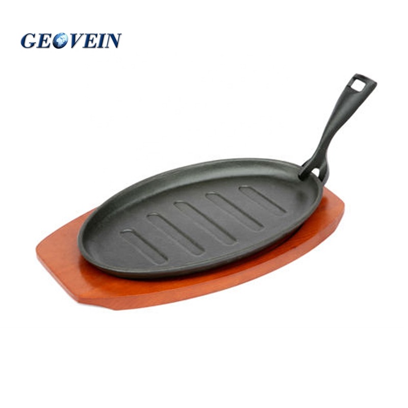 Fajita skillet Sizzling plate Cast Iron Fajita skillet Sizzling plate With Removable Handle