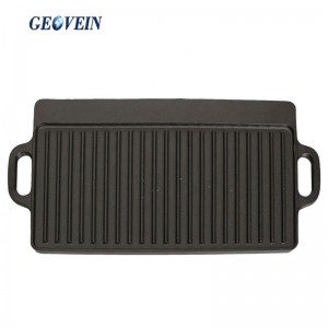 Cast Iron Griddle Plate with griddle ridges