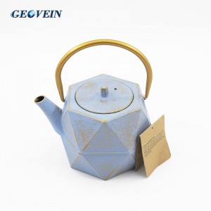 1200mL Antique Nice Enamel Cast Iron Teapot With Infuser