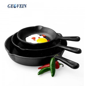 Cast Iron Skillet Set 3-Piece - 6 Inch, 8 Inch and 10 Inch