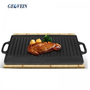 Cast Iron Griddle Plate with griddle ridges