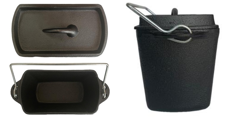 Geovein cast iron baking pot