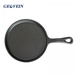 Cast Iron Metal Mini Skillet Smooth