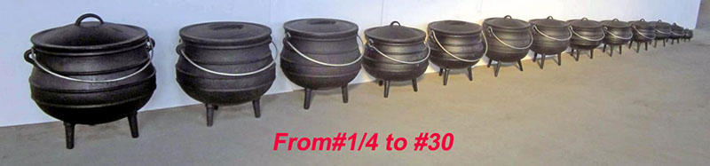 Outdoor Camping 3 Leg South Africa Cast Iron Pot Cast iron Potjie Pot Cauldron