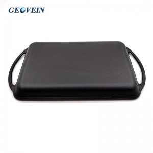 Cast-Iron Rectangular Grill Pan  with Two Loop Handles