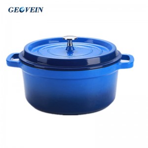 5 Quart Blue Enameled Cast Iron dutch oven