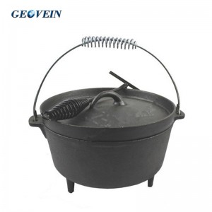 Amazon Camping Cast iron Large Dutch Oven and Tripod Set