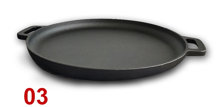 StarBlue 16 Inch Cast Iron Pizza Pan Round Griddle with FREE Silicone  Handles and 30 Recipes Ebook– Pre-Seasoned Comal, Kitchen Essentials for  Lovers