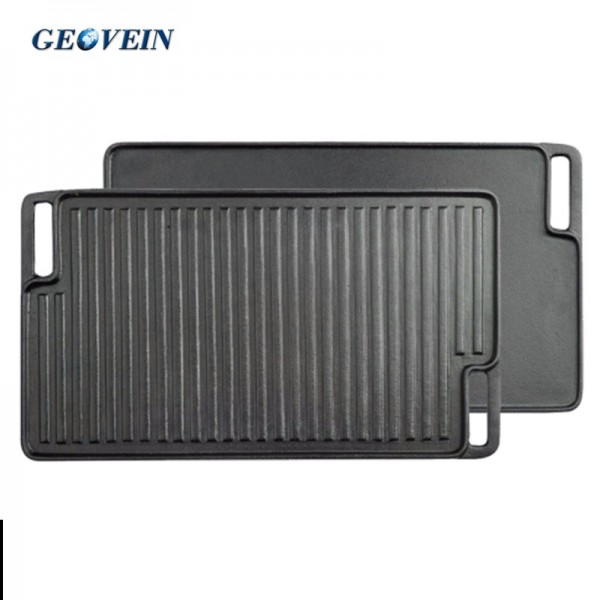 cast iron reversible griddle plate