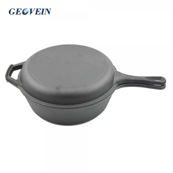 Cast Iron Combo Cooker 2PCS Set