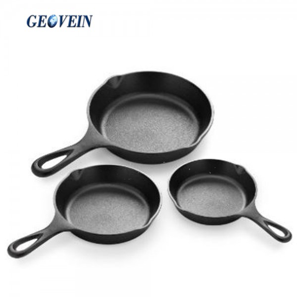 Cast Iron Skillet Set 3-Piece - 6 Inch, 8 Inch and 10 Inch