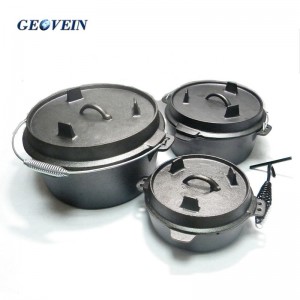 Campfire Cookware camping Cast Iron Dutch Oven